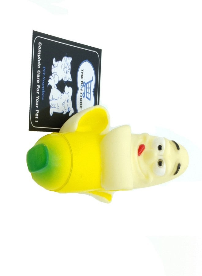 THE DDS STORE 1 Pc Banana Dog Toy Interactive Puppy Squeaky Toy Dog Chew Toy Vinyl Dog Toy - Image 2
